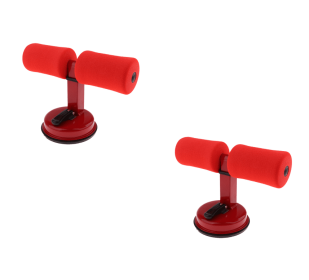 Sit Up Bar Trainer (Option: Red 2pcs)