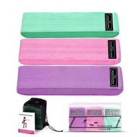 Resistance Band Elastic Hip Circle Fitness Squat Resistance Buttocks Circle Yoga (Option: Mixed 3 colors-M-QOne set)