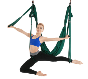 Anti Gravity Yoga Hammock (Option: Dark green)