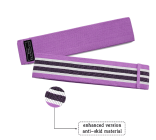 Resistance Band Elastic Hip Circle Fitness Squat Resistance Buttocks Circle Yoga (Option: Purple-L-Q1pc)