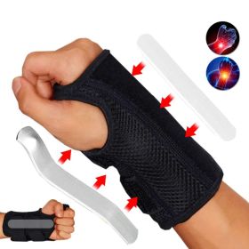 Wrist Support Brace Splint Compression Sleeve Arthritis Carpal Tunnel Hand Sport (Color: Right hand, size: S/M)