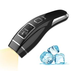 IPL Hair Removal Device with Ice Cooling Function 999; 999 Flashes (Color: Black)